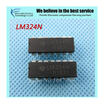 10pcs free shipping LM324N LM324 DIP-14 Operational Amplifiers - Op Amps Quad Operational Amp new original