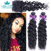 Malaysian Water Wave Hair With Lace Closure Malaysian Virgin Hair With Closure 3 Bundles With Lace Frontal Closure With Bundles