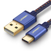 UGREEN 40343 USB Type-C Charging&Data Transfer Cable Quick Charge 05m Deep Blue for Huawei P20Mate10 MIHONOR