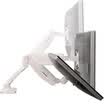 Loctek DLB502W Computer Bracket Display Bracket Ergonomic Bracket Full Dimensions Gas Spring Bracket 10-27 Inch White