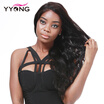 YYONG Lace Front Wigs For Black Women Body Wave Brazilian 100 Human Hair Pre Plucked Hairline Natural Black 12"-24" Free Shipping