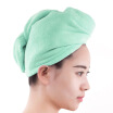 Sanli super soft can not afford hair dry hair towel strong water thickening increase shower cap emerald color