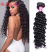Indian Virgin Hair Deep Wave Hair Bundles Curly Weave Human Hair Rosa Hair Products 3 Bundles Virgin Indian Deep Curly Hair