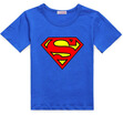 2017 Cotton Kids Boys Superman T-Shirt Short Sleeve Children Tees Costume Top CA