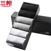 Three gun socks mens summer thin boat socks low to help mens socks cotton socks mens socks cotton 6 pairs white 2 ash 2 dark gray 2