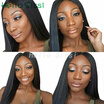 Glueless Lace Front Human Hair Wigs For Black Women Brazilian Remy Hair Straight Wigs Natural Hairline With Baby Hair