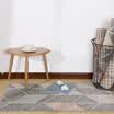 Best Bai Nordic simple wild striped geometric living room carpet bedroom bedside rug - pink fish bone pattern - JB-M-02-1 60CM 110CM