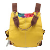 Canvas&Leather Backpack Printing Nation Hit Color Bag Multifunctional Shoulder Bag