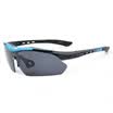 Tillis Polarized Fishing Glasses Men Watch Bleach HD Night Vision Outdoors Clear Fishing Myopia Sunglasses LY-302B Bright Black Frame Send 5 Pay Lens Set