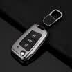 Digaron Volkswagen Key Shell New Tiguan L Lingdu Golf 7 Touring Car Key Bag Leather Key Case Mens&Womens Sapphire Blue B Metal Color Shell