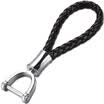 Zobo genuine car key chain 360 degree rotating double key ring braided rope key pendant ZB-901 white car ornaments gift birthday gift