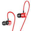 Baseus Headphones ENCOK-H-04 Stereo Subwoofer Headphones Fidelity In-Ear Headphones with Microphones Compatible with 35MM Red