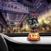 Light shade guangyin car car decoration car accessories jewelry cartoon handmade simulation shaking head puppy crafts auspicious