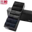 Three gun socks mens summer thin boat socks low to help mens socks cotton socks mens socks cotton 6 pairs white 2 ash 2 dark gray 2