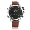 Luxury Brand Waterproof Leather Quartz Analog Watch Men Lumious Digital Led Army Military Sport Wristwatch Male Clock