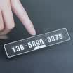 Digar hidden telephone number plate temporary parking truck car vehicle car on the car card car stickers