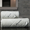 Grace orchid Towel Bath Towel Taste Living Set 1 Facial towel 1 Bath towel Wear light gray