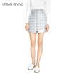 UR Women stitching zipper warm&comfortable skirt WE44S5AE2000 light gray L