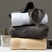 Kang Xin Shimao Hilton authorized the same paragraph five-star hotel towel cotton absorbent wash face towel big towel gentleman ash 10050cm