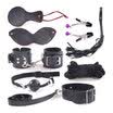 Misecret SM alternative sex toys adult sex toys bundled bondage black eight-piece suit