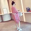 Fort Sheng 2017 new women&39s autumn Korean version of the long-sleeved shirt shirt skirt women&39s long paragraph loose plaid shirt dress zx1781612 pink M