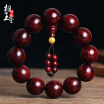 Phase Yutang Solitary goods Small leaf red sandalone hand stringWater ripple fine VenusFen Zhu bracelet Bee wax decoration20