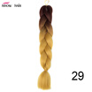 Silky Strands 24 100g Ombre Synthetic Braiding Hair Extensions For Crochet Braids Kanekalon Jumbo Braids Two Tone Ombre Color 1p
