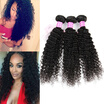 Fastyle Malaysian Virgin Human Hair Kinky Curly Extension 3 Bundles Unprocessed Remy Hair Weave Wefts
