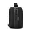 Samsonite EDDIE urban casual simple fashion cloth with leather shoulder bag chest bag 45Q09009 black