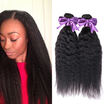 4 bundles Indian Kinky Straight Hair Weave Yaki Human Hair Extensions 8A Unprocessed Virgin Indian Yaki Straight Hair
