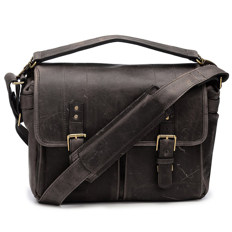 ONA 024LDB The Leather Prince Street Retro Leather Shoulder SLR Camera Bag Leica Sony Fuji Oba micro single photographic bag casual bag pure hand black truffle color