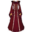 Vintage Style Renaissance Womens Costume Medieval Maiden Halloween Fancy Cosplay Over Dress