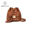 BAFELLI crossbody bags for women split leather tassel rivet bucket high quality shoulder bag 5 colors red bolsos mujer women bag