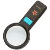 Paulone handheld high-grade reading 138mm large lens magnifying glass handheld 3LED lamp magnifying glass reading double lens magnifying glass 9986E