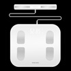 PHICOMM FHI intelligent body fat scale S7 product upgrade hidden LED display 8 electrode measured body 22 body data