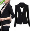 Womens Long Sleeve Slim Business Leisure Lapel Blazer Suit Jacket Coat Outwear