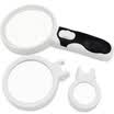 Paulone 5 times high-end handheld led light magnifying glass 90MM optical lens reading appreciation collection magnifying glass 77337B-90