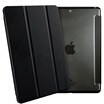 ESCASE Apple iPad Air 5 Case Case Tablet ipad5 Leather Case with Button Tri-Fold Bracket Leather Case Sleeping Case Elegant Leather Striped Elegant Black