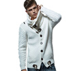 Autumn Winter Fashion Casual Cardigan Sweater Coat Men Loose Fit 100 Acrylic Warm Knitting Clothes Sweater Coats Men