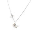 Luo Linglong s925 sterling silver necklace pendant butterfly necklace jewelry anti-allergic simple temperament personality fresh