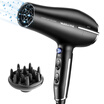 Yueli hair dryer home HD-054W ​​intelligent induction high-power constant temperature 4 times negative ion ceramic white