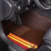 Wufu Golden Bull Golden Bull Full Surrounded Leather Colorful Super Elastic Silk Car Mat Mercedes-Benz S-Class GLE BMW X5X6 Cayenne Range Rover Mocha Brown