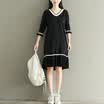 City plus CITYPLUS 2017 autumn&winter new women&39s clothing art lovers loose thick sweater in the long paragraph knit dress CWQZ179371 black uniform