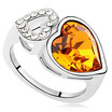 Austrian Crystal Heart Rings For Women Wedding&Engagement Ring Silver Color High Quality Party Gift 13148