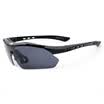 Tillis Polarized Fishing Glasses Men Watch Bleach HD Night Vision Outdoors Clear Fishing Myopia Sunglasses LY-302B Bright Black Frame Send 5 Pay Lens Set
