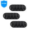 IT-CEO Winder Data Cable Wrapping Machine Computer Desktop Cable Processor Wire Clamp Headphone Cable Receiver Holder 3 Pack Black X2FX-2