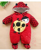 Newborn Girl Boy Toddler Infant Hoodie Jumpsuit Bodysuit Baby Romper Clothes WLC