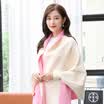 STORY Of SHANGHAI Ladies&39 Solid Color Scarves Wrinkled with Red&White Knit Wearable Shawl Gray