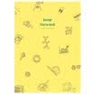 Guangbo 54 A5 study plan book schedule hand book stationery notebook yellow FB60114