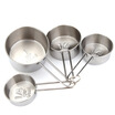 Jingdong Supermarket Germany Fakelman Fackelmann baking tools 4 pieces of stainless steel solid measuring belt with a measuring cup FKMA016